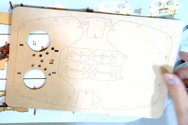 drone toy handler frame